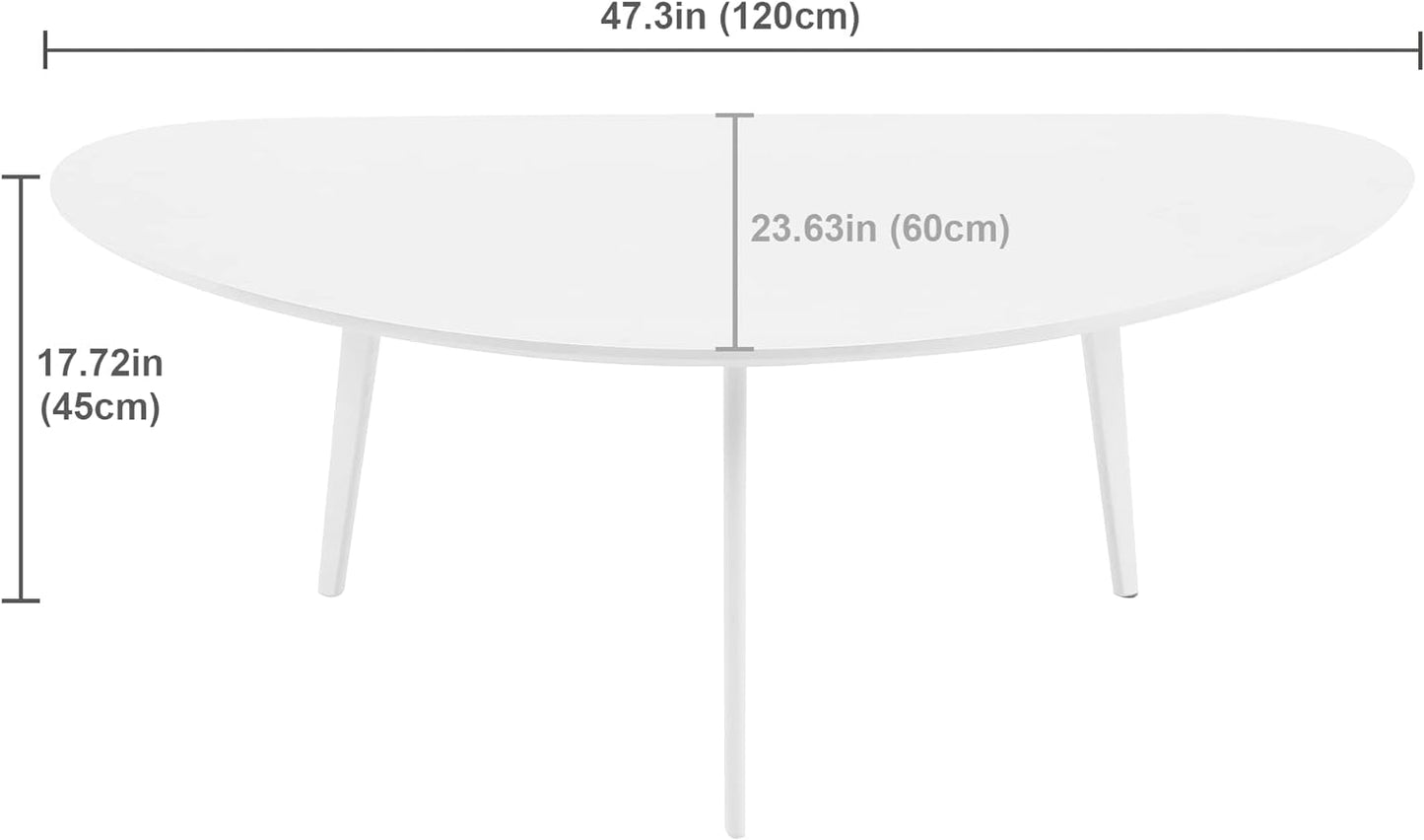 FIRMINANA Mid Century Modern Coffee Table, Large