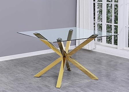 Best Quality Furniture Dining Table Only, Gold