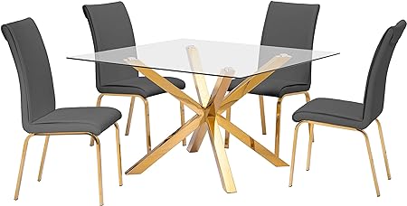 Best Quality Furniture Dining Table Only, Gold