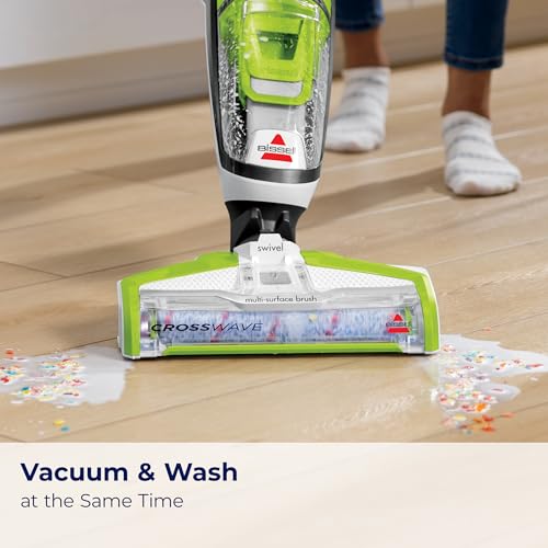 Bissell CrossWave Floor and Area Rug Cleaner, Wet-Dry Vacuum, 3888A, Green