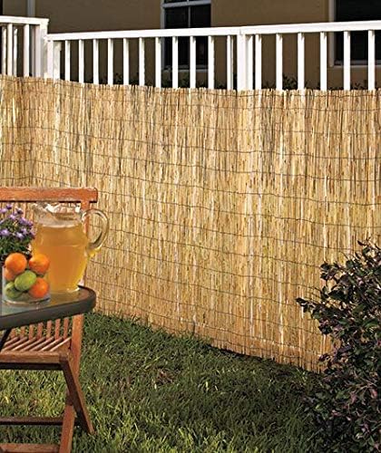 Master Garden Products RF-6 Natural Woven Fence, Yellow