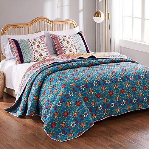 Greenland Home Thalia Quilt Set, 3-Piece King/Cal King, Multi