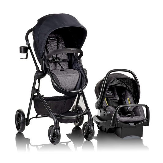 Evenflo Pivot Modular Travel System with Infant Car Seat (Casual Gray)