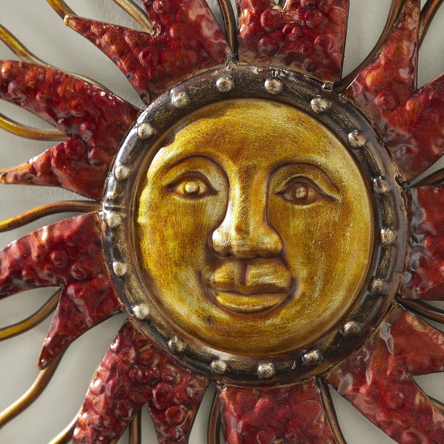 Deco 79 Metal Sun and Moon Wall Decor