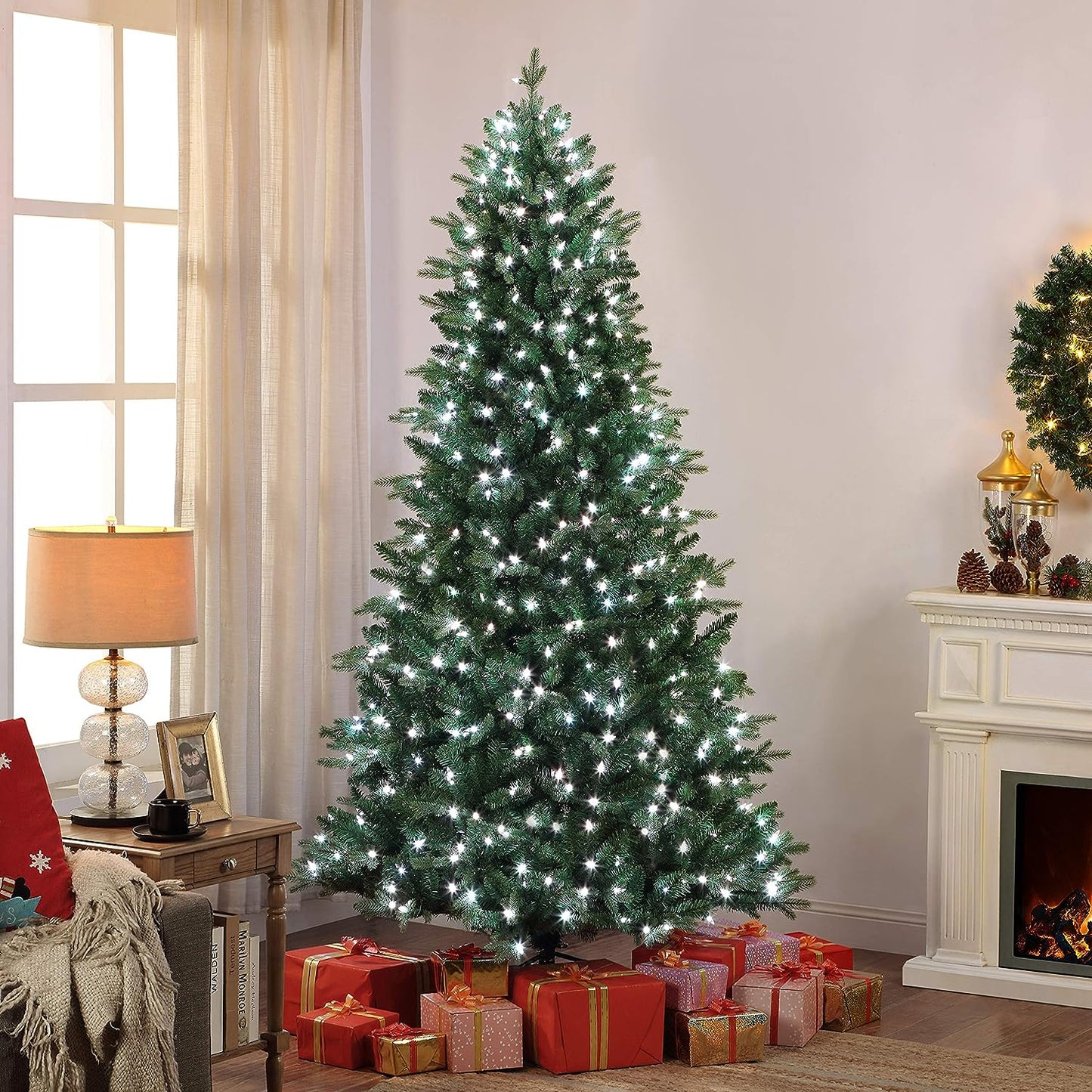 Mr. Christmas 7.0 ft Smart Christmas Tree, Vermont Spruce