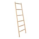 Navaris Bamboo Towel Ladder - Wooden Rack Rail, Stand