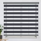 Tonature Zebra Blinds for Windows, Sheer Shades, 71" W x 72" H, Dark Grey