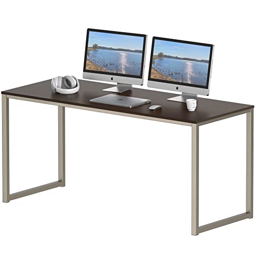 SHW Home Office 55-Inch Computer Desk, Espresso