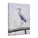 RFDEPOT ARTS Heron Canvas Wall Art with, Decor