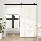 SANKEYTEW 7.5ft Single Door Barn Door Hardware, j Shape