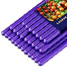 LAVEVE Garden Stakes 48 Inches Heavy Duty Steel, Pack
