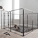 Dog Playpen, Foldable Metal Pet Dog Exercise, 8 Panels, 39 Inch