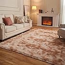 Arbosofe Fluffy Soft Area Rugs for Bedroom Living Room, Beige Shaggy Rugs 6ft x 9ft, Carpet for Kids Room, Throw Rug for Nursery Room, Fuzzy Plush Rug for Dorm, Cute Room Decor for Baby