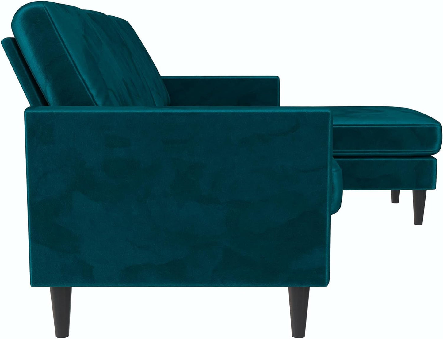 Mr. Kate Winston Sofa, Dark Gray Velvet