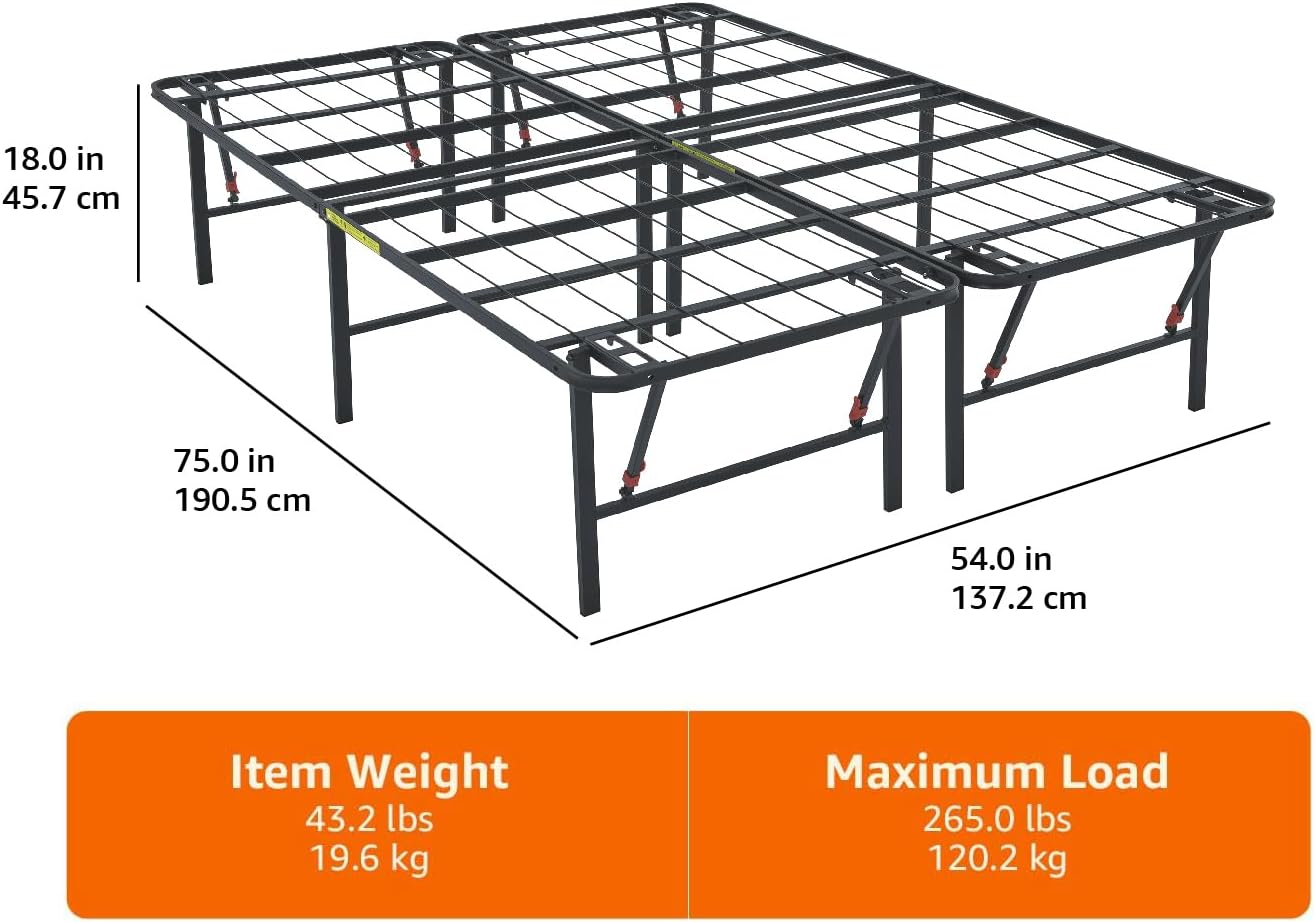 Amazon Basics Foldable Metal Platform Bed Frame