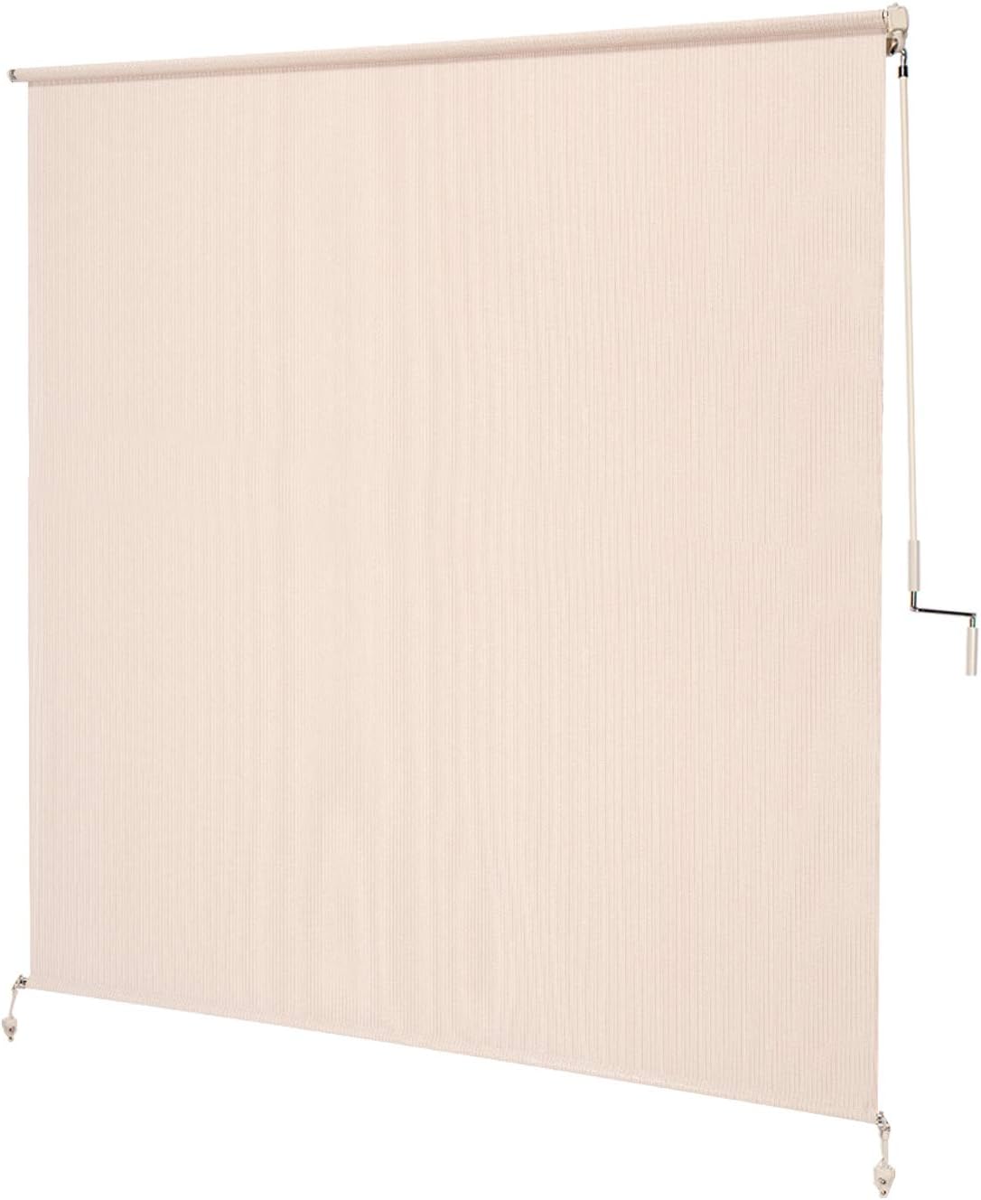 Coolaroo 474829 Outdoor Roller Shade, (6' W X 8' L), Pebble