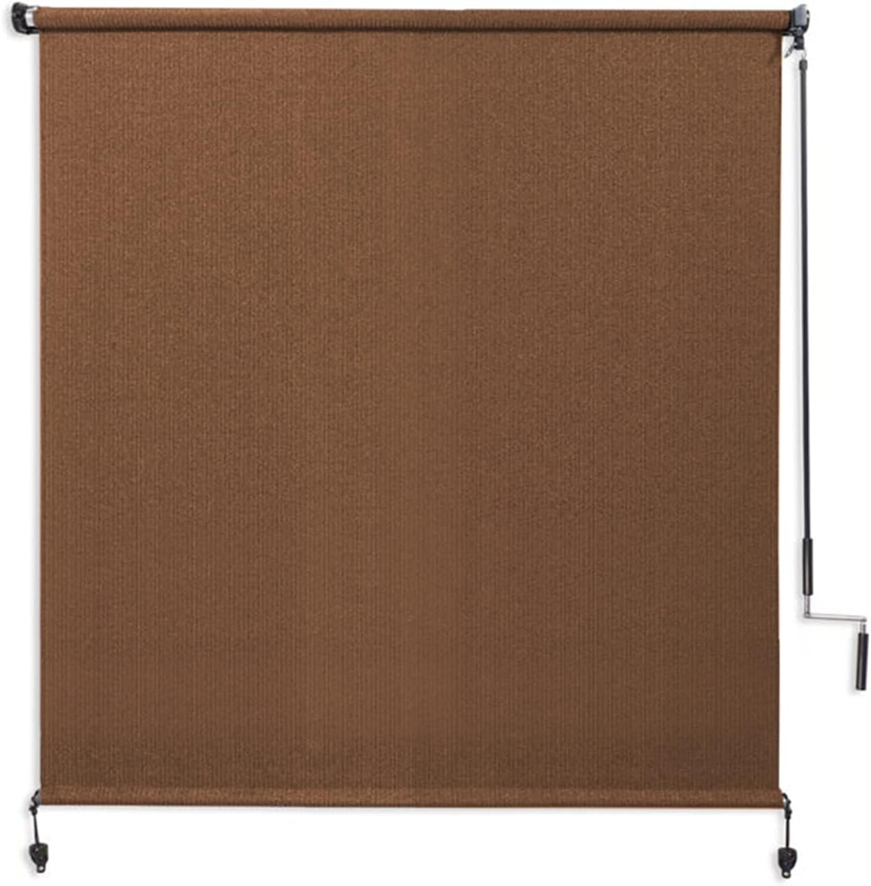 Coolaroo 474829 Outdoor Roller Shade, (6' W X 8' L), Pebble