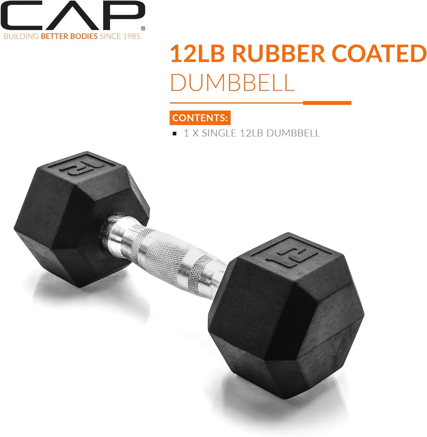 CAP Barbell Coated Dumbbell Weight | Multiple Handle Options