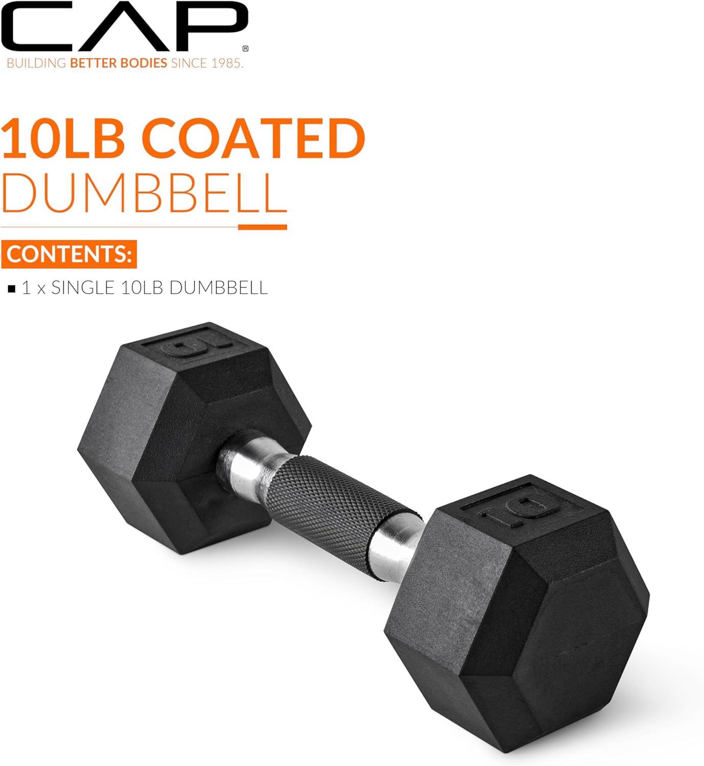 CAP Barbell Coated Dumbbell Weight | Multiple Handle Options