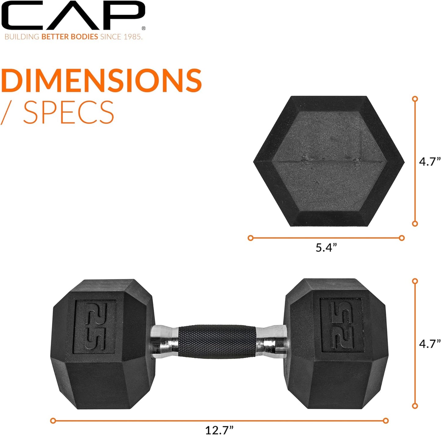 CAP Barbell Coated Dumbbell Weight | Multiple Handle Options