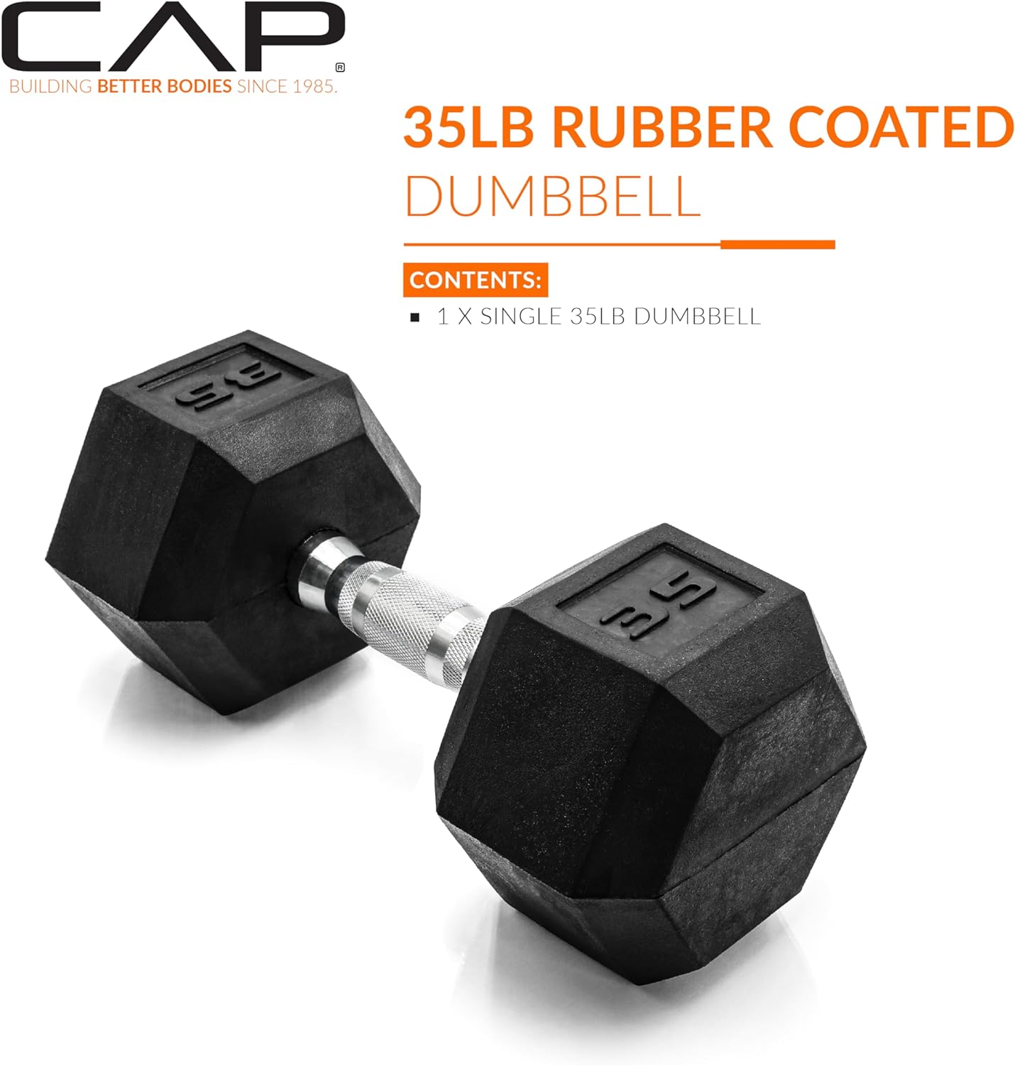 CAP Barbell Coated Dumbbell Weight | Multiple Handle Options