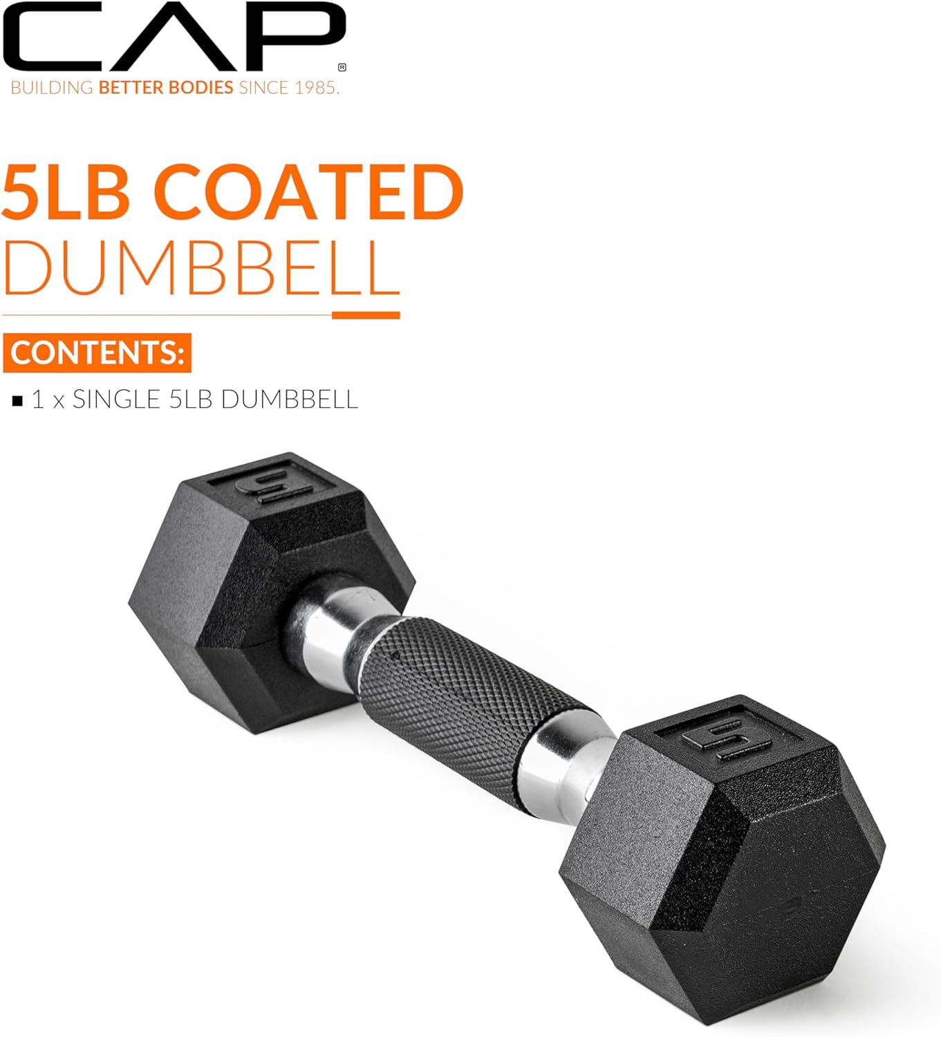 CAP Barbell Coated Dumbbell Weight | Multiple Handle Options