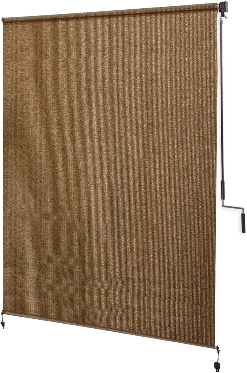 Coolaroo 474829 Outdoor Roller Shade, (6' W X 8' L), Pebble