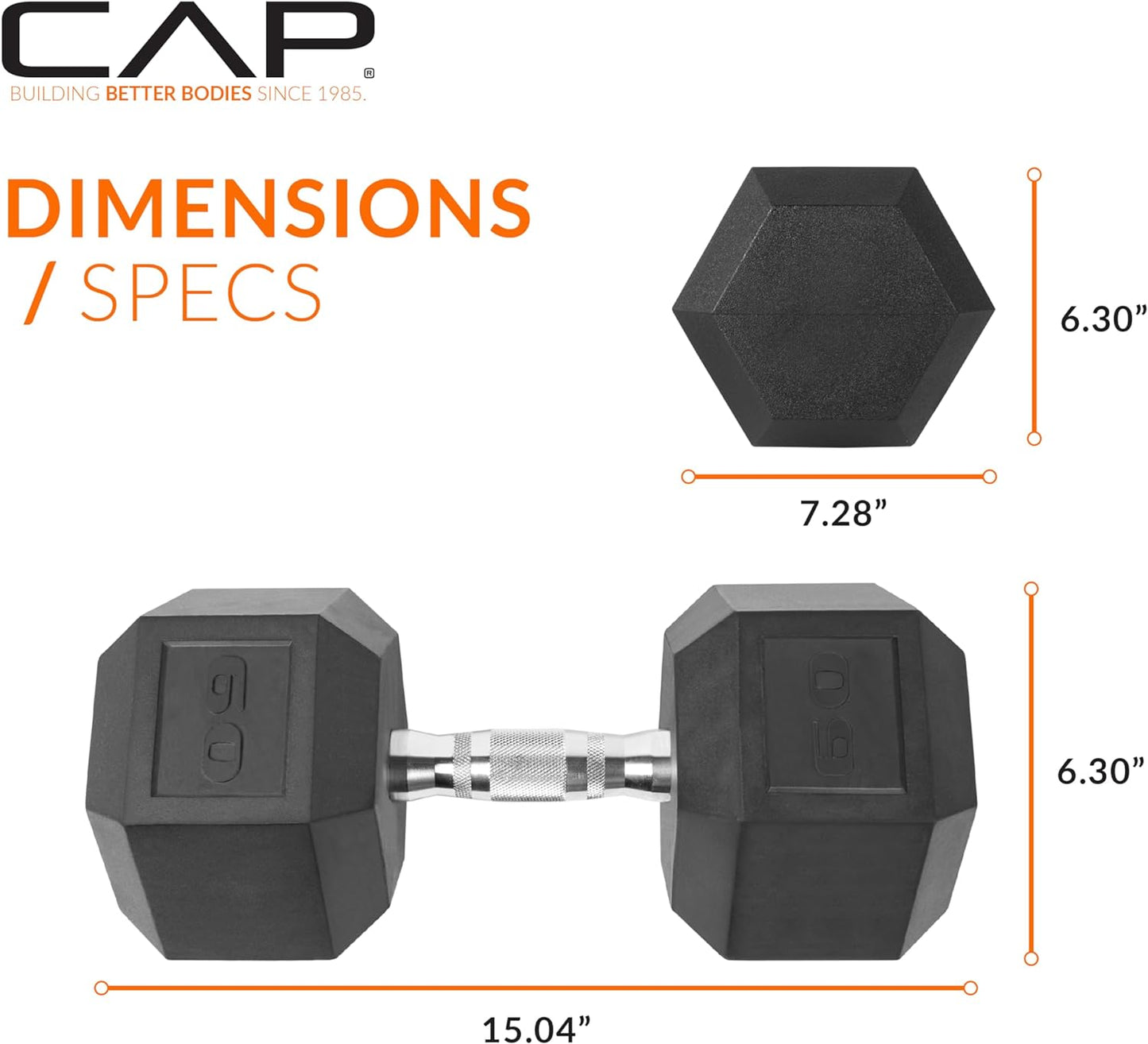 CAP Barbell Coated Dumbbell Weight | Multiple Handle Options