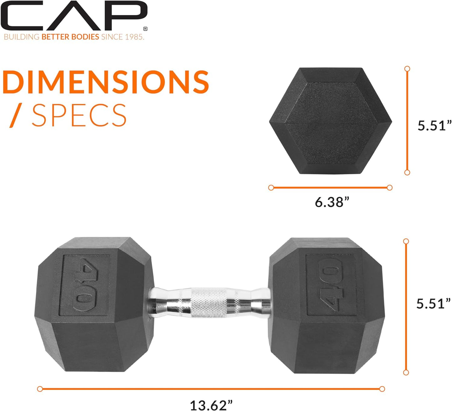 CAP Barbell Coated Dumbbell Weight | Multiple Handle Options