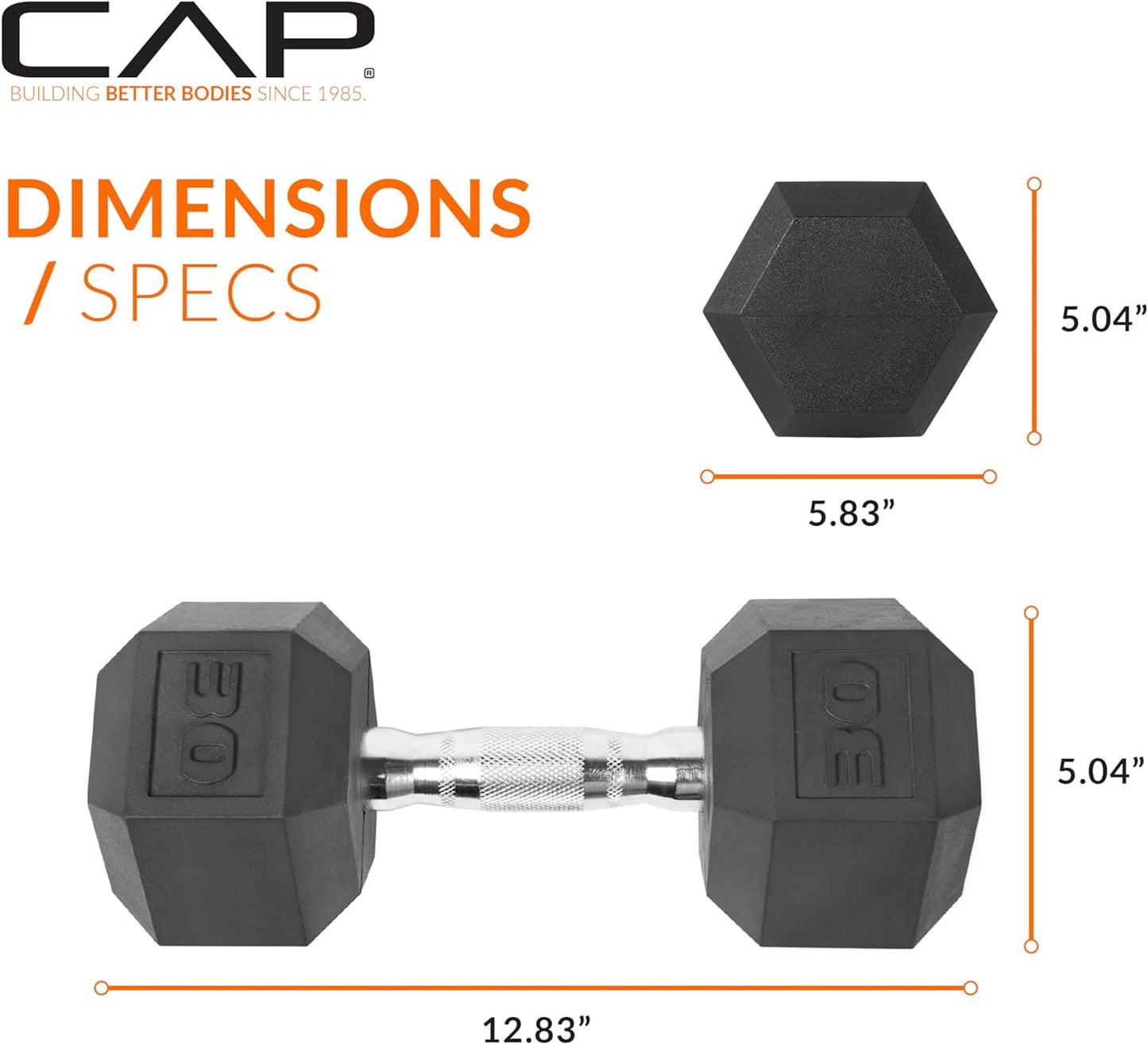 CAP Barbell Coated Dumbbell Weight | Multiple Handle Options