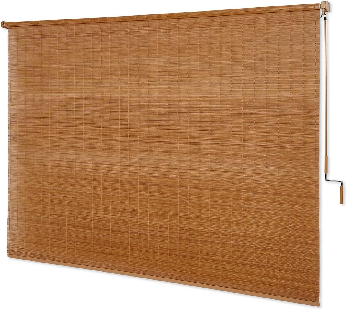 Coolaroo 474829 Outdoor Roller Shade, (6' W X 8' L), Pebble