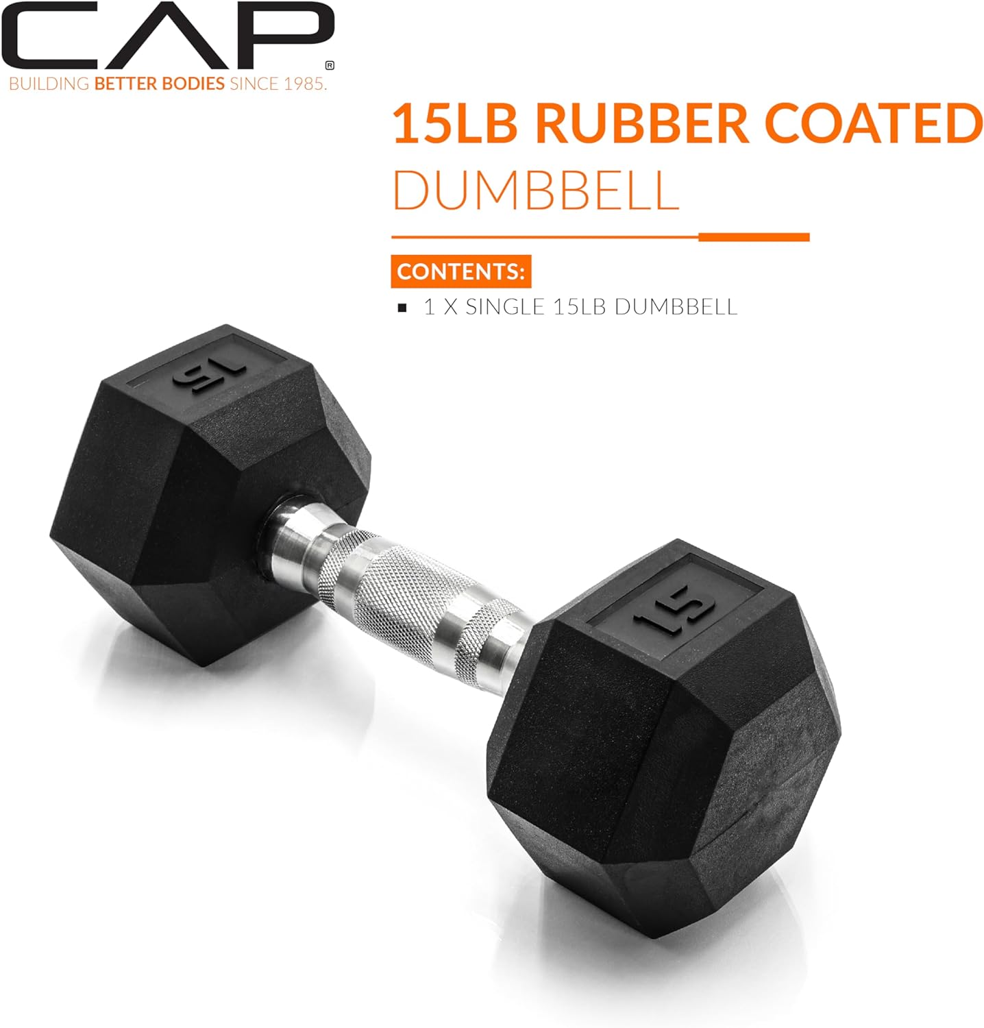 CAP Barbell Coated Dumbbell Weight | Multiple Handle Options