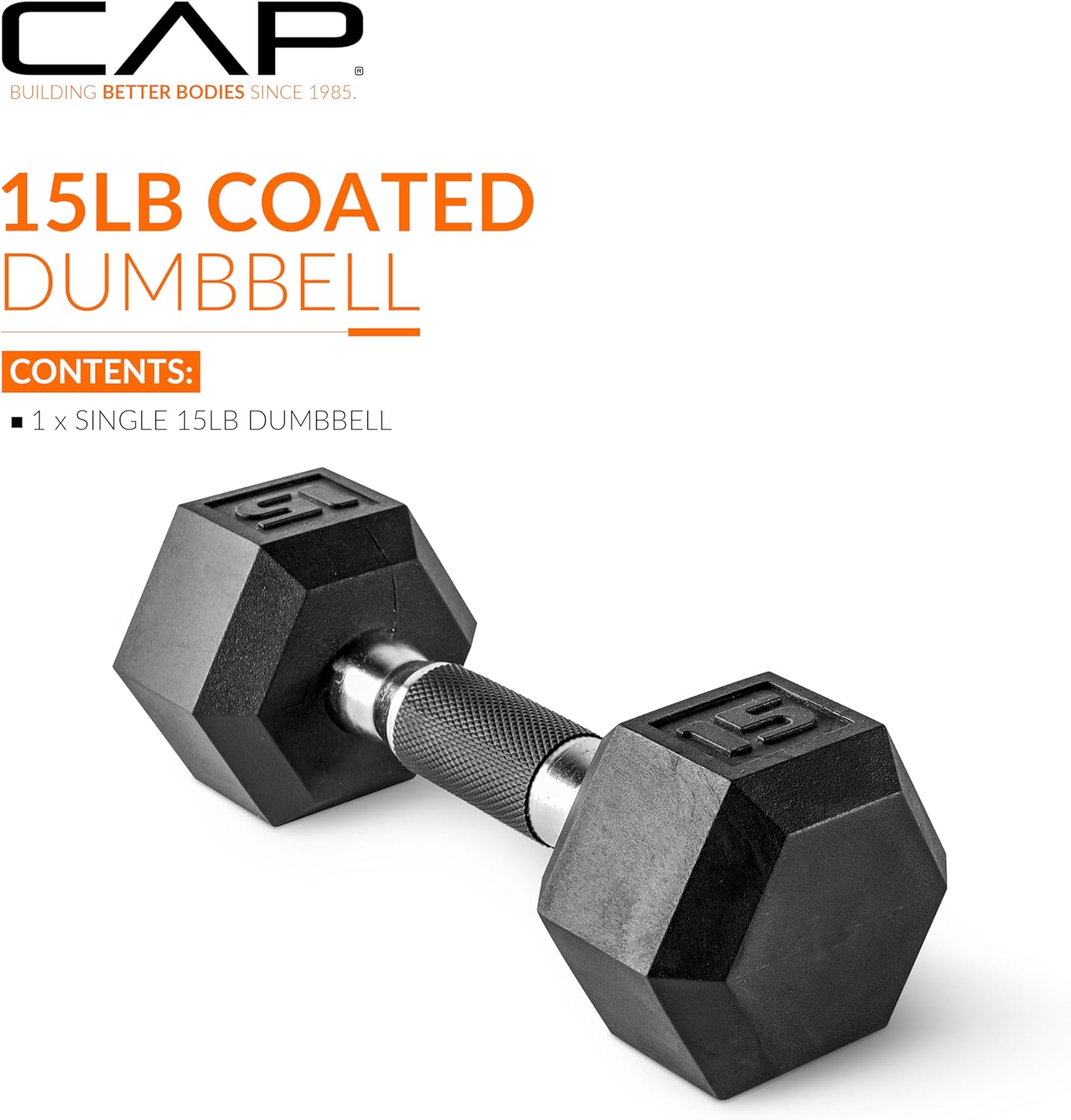 CAP Barbell Coated Dumbbell Weight | Multiple Handle Options