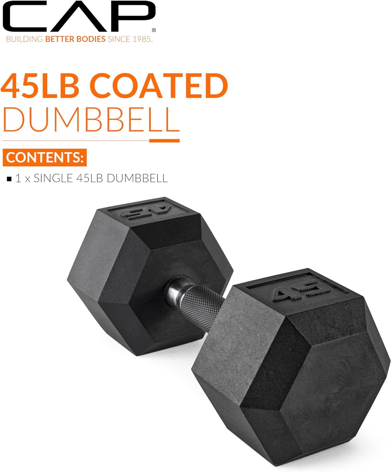 CAP Barbell Coated Dumbbell Weight | Multiple Handle Options