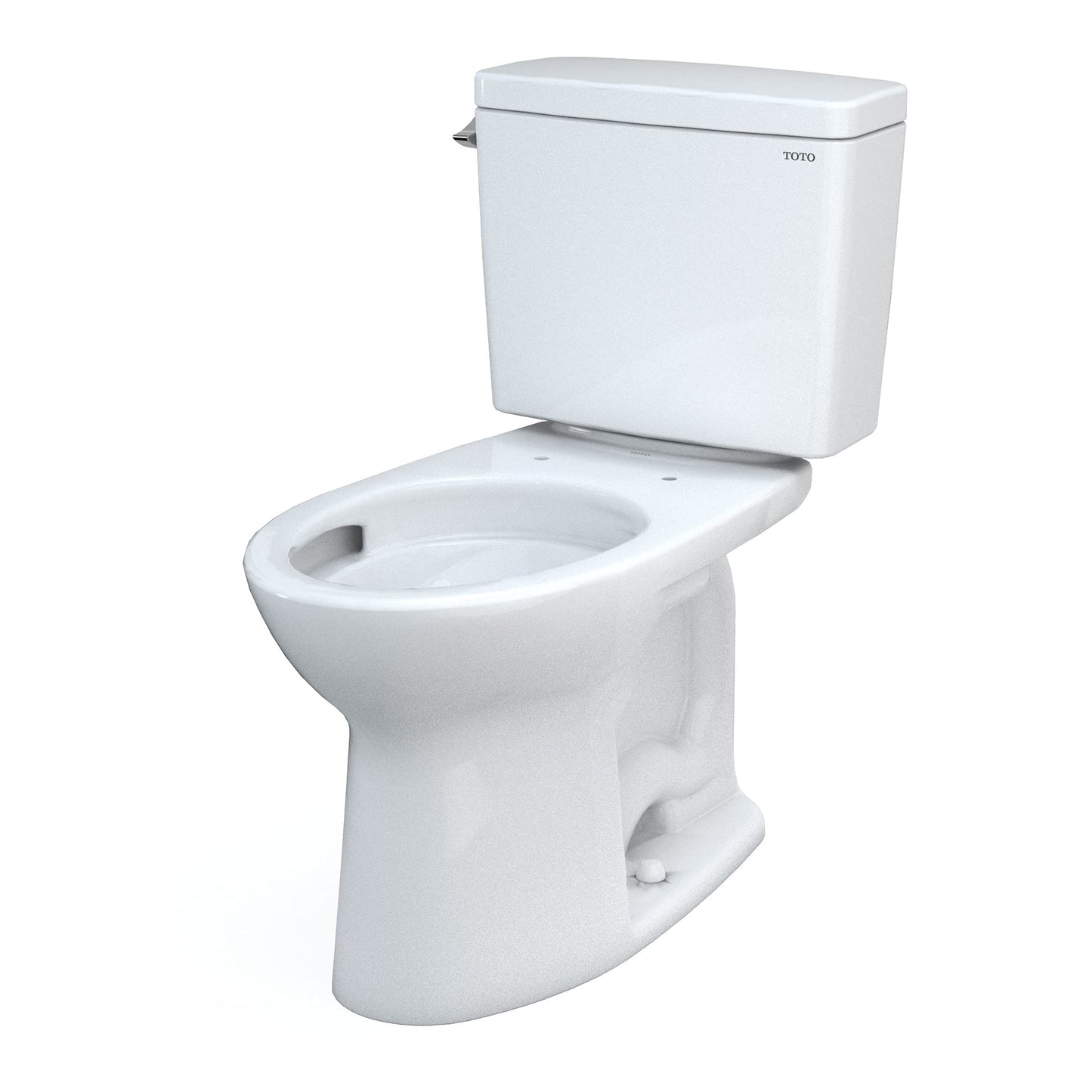 TOTO Drake Two-Piece Elongated 1.6 GPF Universal Height TORNADO FLUSH Toilet with CEFIONTECT, Cotton White - CST776CSFG#01 (BOTTOM PIECE ONLY