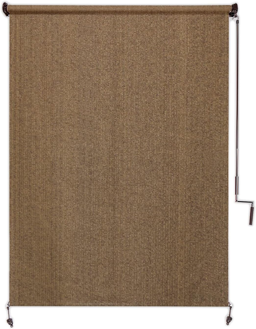 Coolaroo 474829 Outdoor Roller Shade, (6' W X 8' L), Pebble