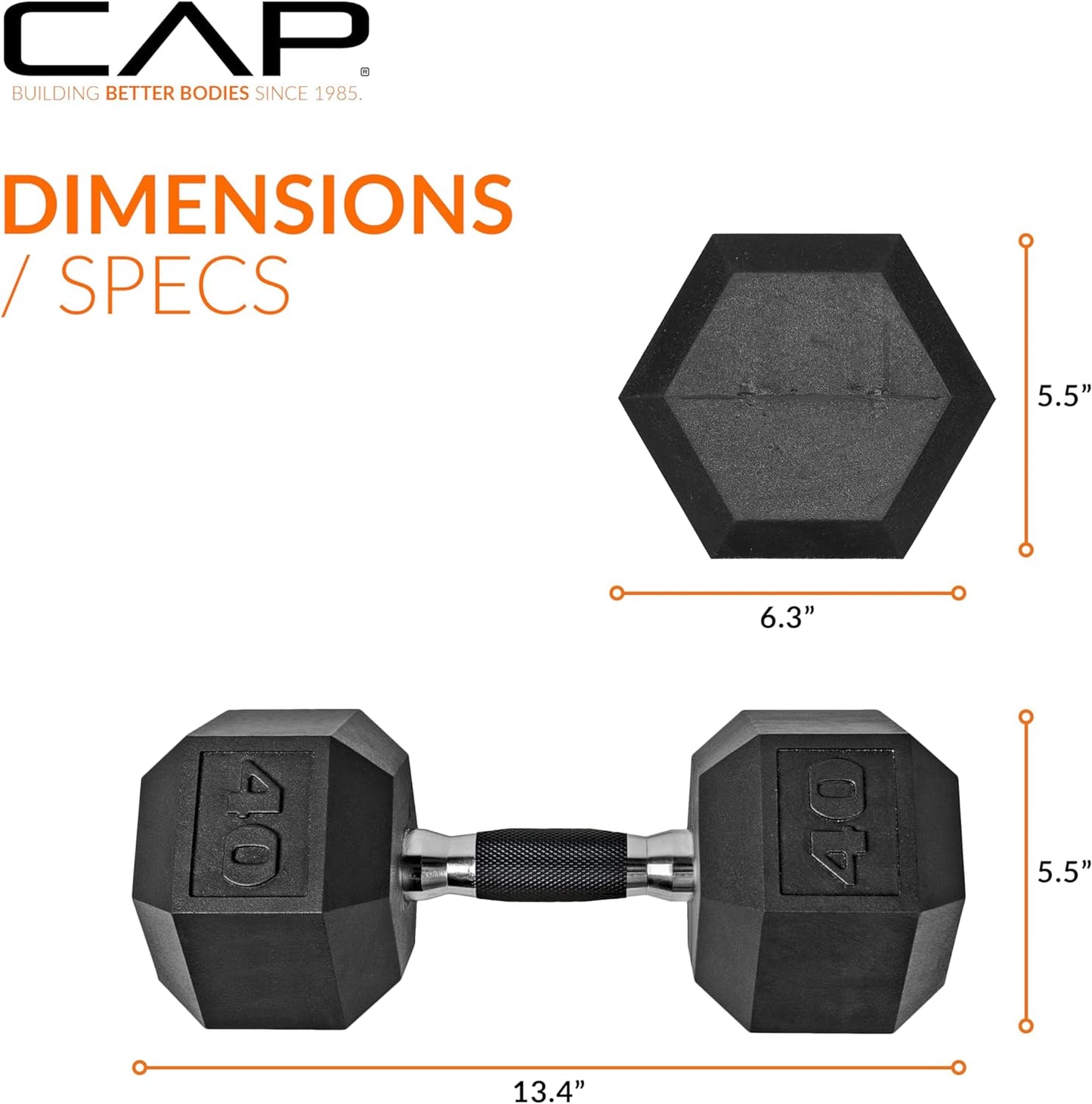 CAP Barbell Coated Dumbbell Weight | Multiple Handle Options