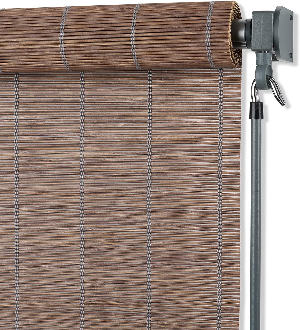 Coolaroo 474829 Outdoor Roller Shade, (6' W X 8' L), Pebble