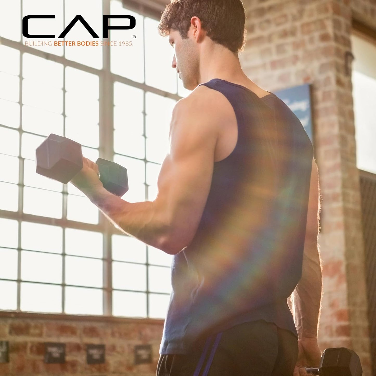 CAP Barbell Coated Dumbbell Weight | Multiple Handle Options