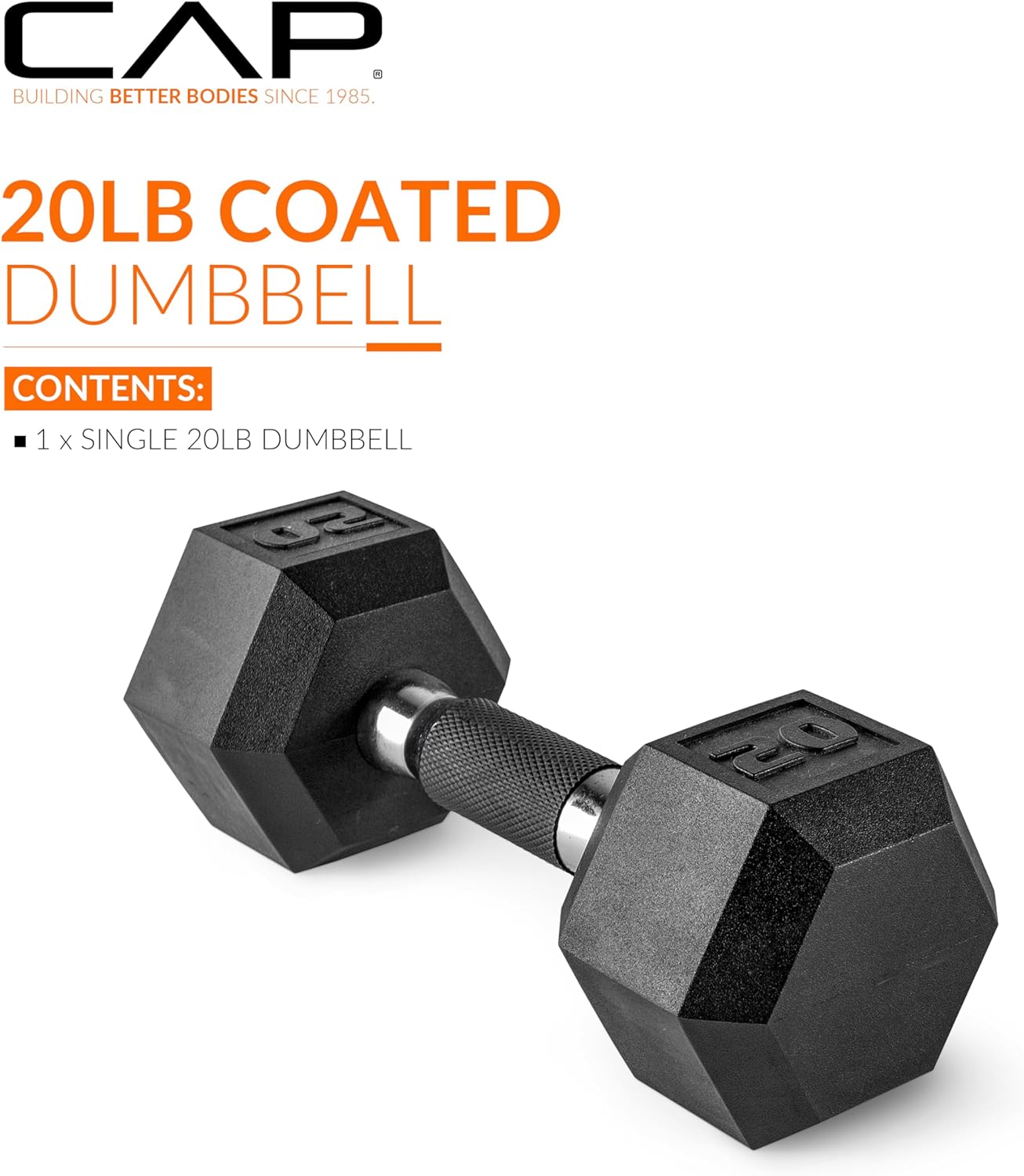 CAP Barbell Coated Dumbbell Weight | Multiple Handle Options