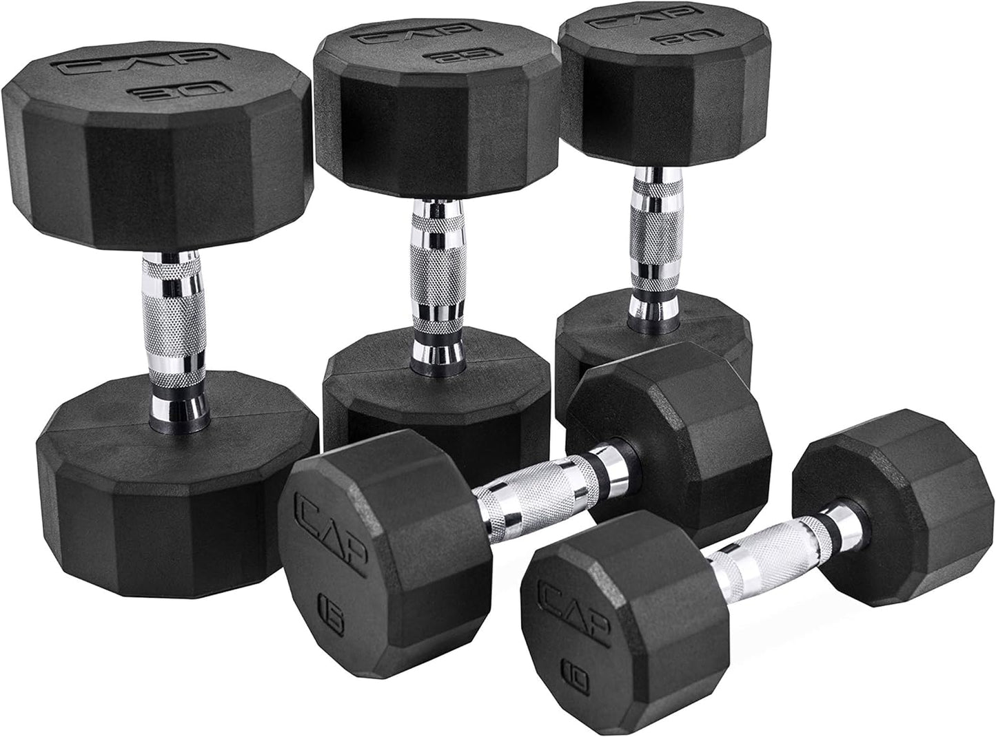 CAP Barbell Coated Dumbbell Weight | Multiple Handle Options