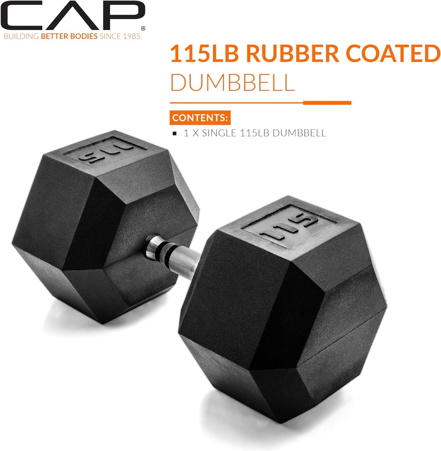 CAP Barbell Coated Dumbbell Weight | Multiple Handle Options