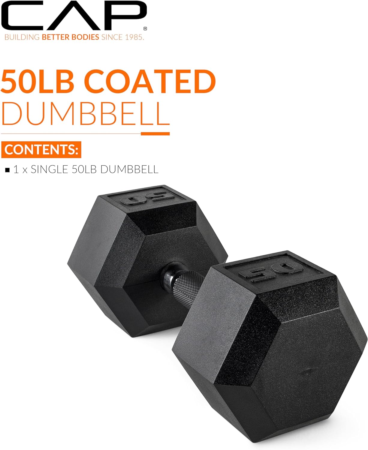 CAP Barbell Coated Dumbbell Weight | Multiple Handle Options