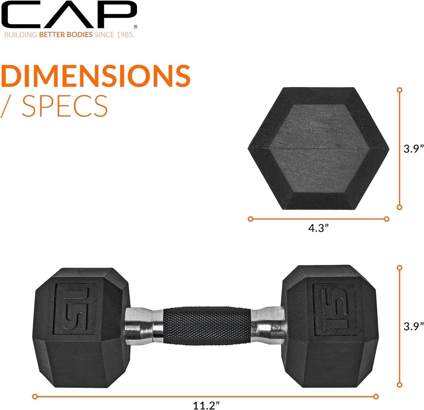 CAP Barbell Coated Dumbbell Weight | Multiple Handle Options