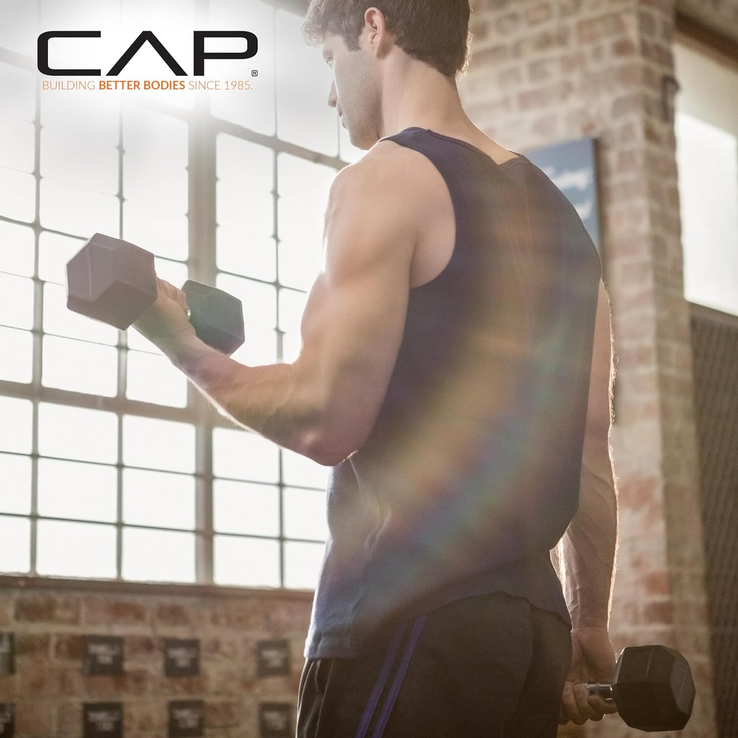 CAP Barbell Coated Dumbbell Weight | Multiple Handle Options