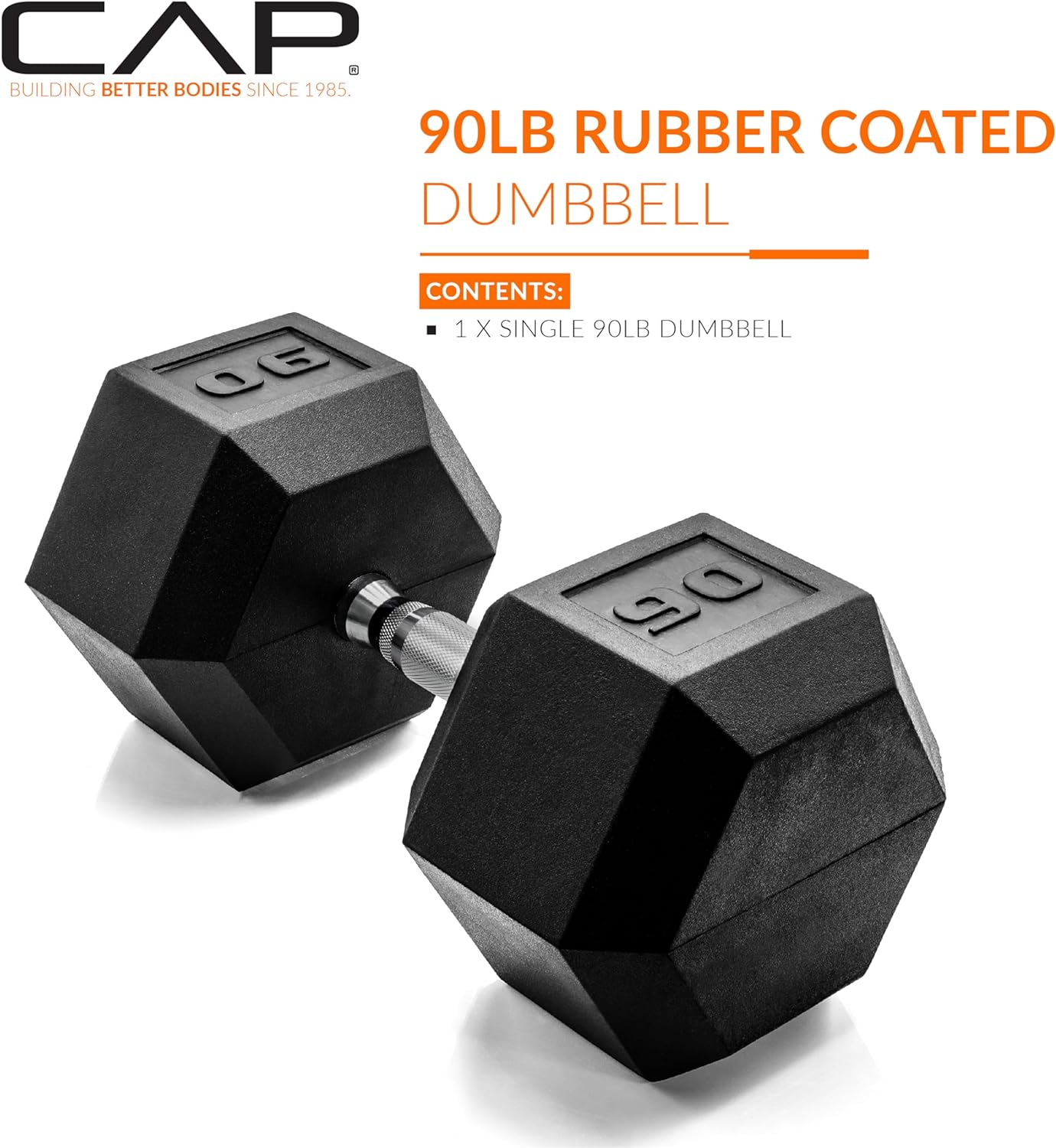 CAP Barbell Coated Dumbbell Weight | Multiple Handle Options