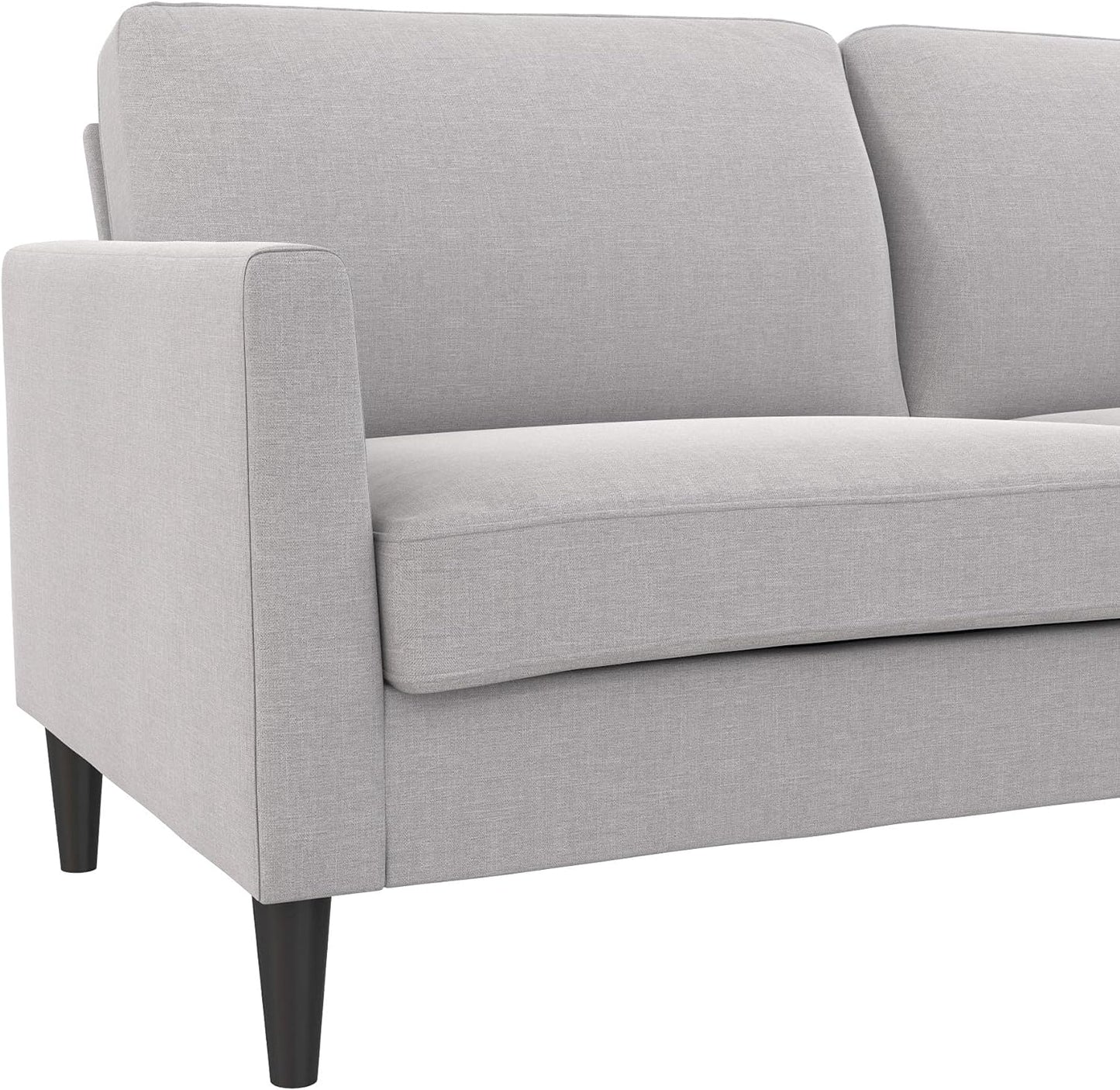 Mr. Kate Winston Sofa, Dark Gray Velvet