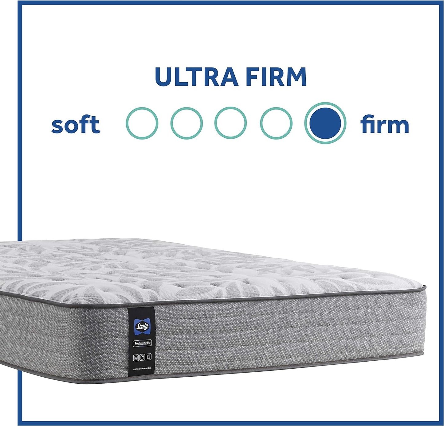 Sealy Posturepedic 11" Spring Tight Top Mattress with Cooling Air Gel Foam, Ultra Firm Spring Mattress with Targeted Body Support, King