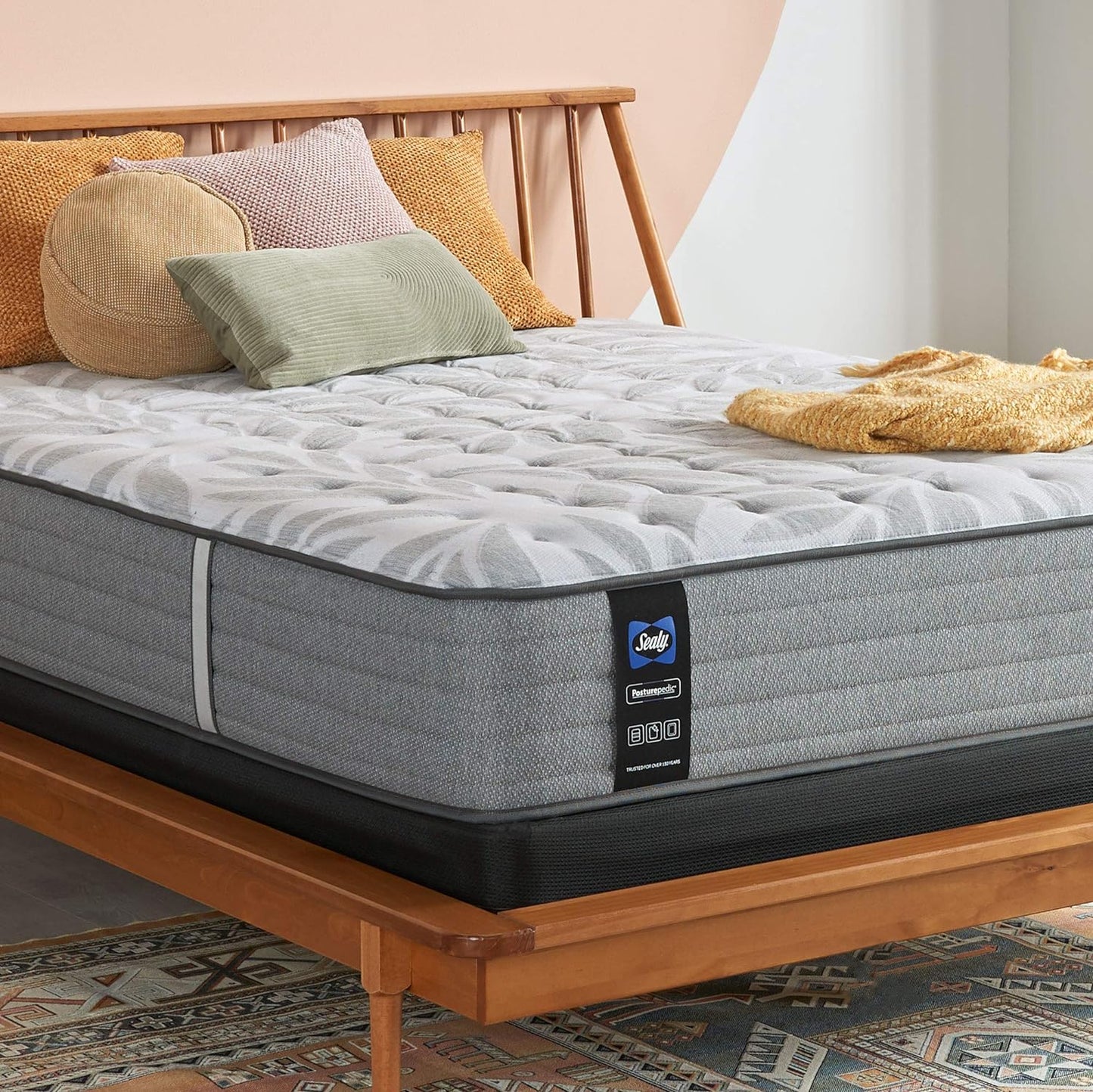 Sealy Posturepedic 11" Spring Tight Top Mattress with Cooling Air Gel Foam, Ultra Firm Spring Mattress with Targeted Body Support, King