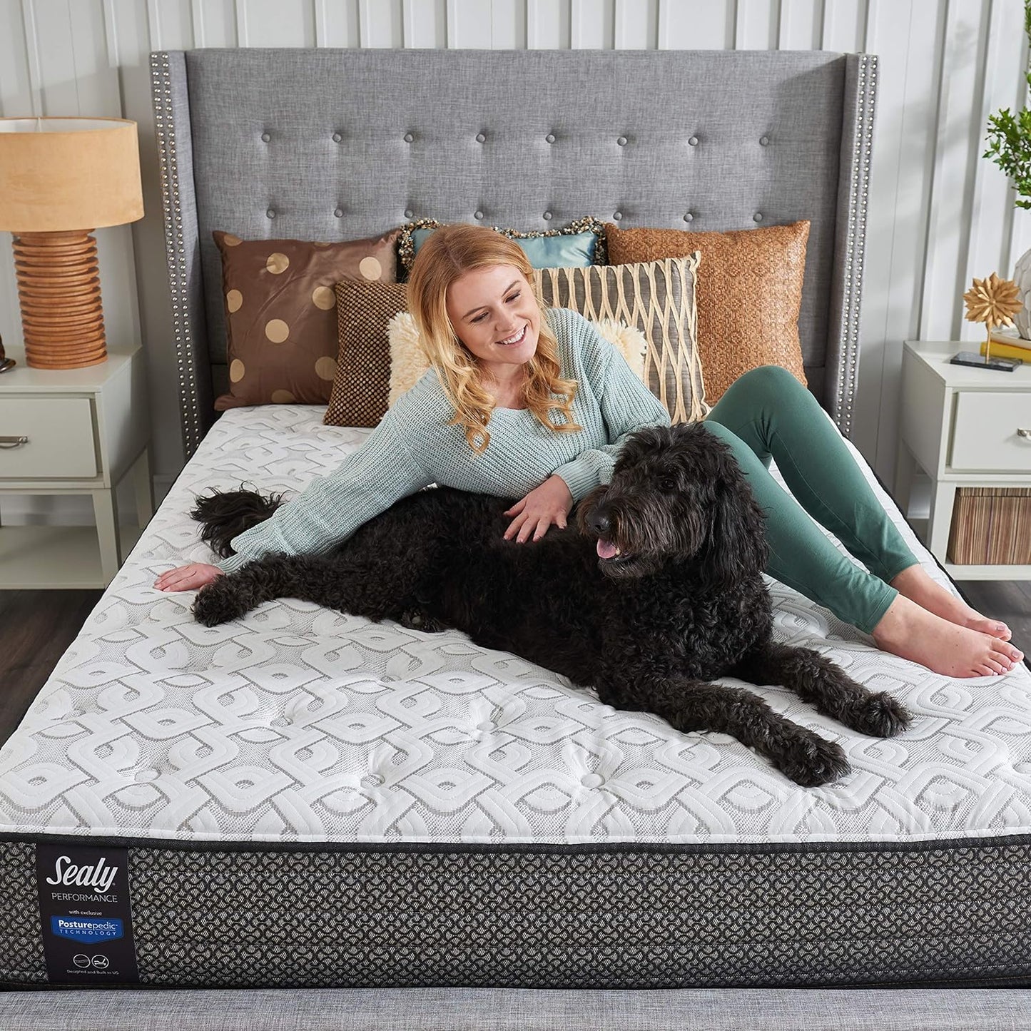 Sealy Posturepedic 11" Spring Tight Top Mattress with Cooling Air Gel Foam, Ultra Firm Spring Mattress with Targeted Body Support, King